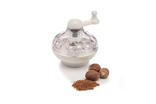 KitchenCraft KCNUTMILLDL Spice Grinder / Nutmeg Grater with Storage Compartment, Blue
