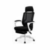 TJLSS Reclining Office Desk Chair Adjustable High Back Ergonomic Computer Mesh Recliner Home Office Chairs with Footrest and Lumbar Support (Colo