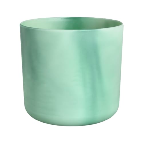 elho The Ocean Collection Round 18cm - Flower Pot Indoor - 100% Recycled - Made with Marine Waste - Green/Pacific Green