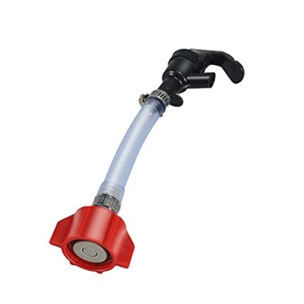 Red BIB Tap Valve for Coca Cola Bag in Box Syrups Picnic Faucet Soda Dispensing Hose Kit (Adapter Size: 1.1 inches)