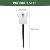BESPORTBLE Ghost Halloween Yard Stakes: White Ghost Lawn Decor, Halloween Outdoor Lights Lampshade for Patio, Backyard, Garden, Lawn, Party Decor