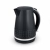 Tower T10075GRY Solitaire Kettle with 360° Swivel Base Cord Storage 1.5L 3KW Grey and Chrome Accents