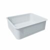 FENCETECH White Basket Poolside Deckbox Storage Organizer, 6-Pack