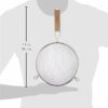 Winco MS3A-8D Strainer with Double Fine Mesh, 8-Inch Diameter, Stainless Steel, Tan