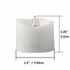 Willingood LED Tea Lights Flameless Candle with Timer, 6 Hours on and 18 Hours Off, 1.4 x 1.3 Inch, Warm White, [12 Pack]