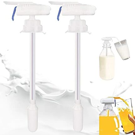 Milk Dispenser Fridge Tap Automatic 2pcs, Mini Beer Keg Dispensers, Magic Tap Electric Drink Dispenser,Portable Electric Milk Juice Beer Beverage