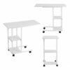 Over Bed Table, Home Office Portable Mobile Over Bed Table Sofa Couch Rolling Wheel Laptop Computer Desk