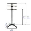 Mobile Desk, Pneumatic Adjustable Height Laptop Desk, Ergonomic Design, Sit and Stand Mobile, Excellent Lectern for Classrooms, Offices, and Home