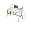 DLOETT Computer Desktop Desk Bedroom Small Apartment Desk Office Home School Student Writing Desk Office Desk