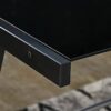 SIGNATURE DESIGN BY ASHLEY Home Office Computer Desk, Metal, Black & Silver, W x 51" D x 27" H