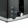 Russell Hobbs 26071 4 Slice Toaster - Contemporary Honeycomb Design with Extra Wide Slots and High Lift Feature, Black