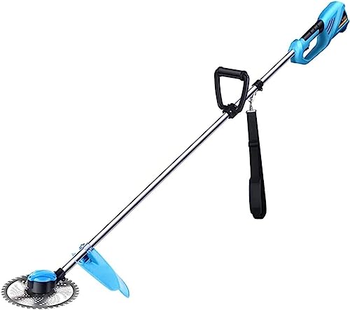 ELzEy Cordless String Trimmer Household Portable Electric Lawn Mower Multifunctional Garden Trimmer 48V/6Ah 12Ah 20Ah Cordless Weeder 800W Motor