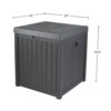 Pure Garden Outdoor Storage Box, 50-Gallon, Gray