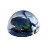 Brown Green Rose Chafer Beetle Table Decor with Flat Base for Desk in Resin Ball Table Desk Top to Decor for Home Office Desktop Bookshelf Gift f