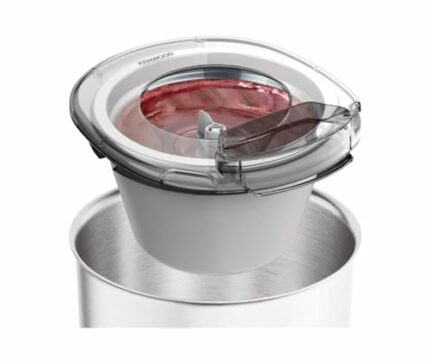 Kenwood Glacier, Frozen Dessert Maker for Sorbet and Frozen Yoghurt, Ice Cream Maker Attachment for Food Processor, Suitable with Chef Stand Mixe