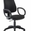 Office Hippo High Back Swivel Desk Chair, Ergonomic Home & Office Chair With Height Adjustable Seat & Backrest, Fixed Arms For Extra Comfort, Com