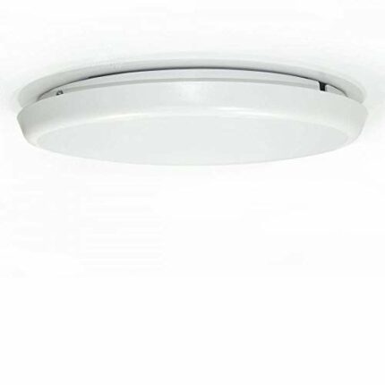 IP65 Ultra Slim 22W LED Microwave Motion Sensor Movement Detector Bulkhead Light Cool White 4000K or Daylight 6000K Dim Mode Function (Daylight 6