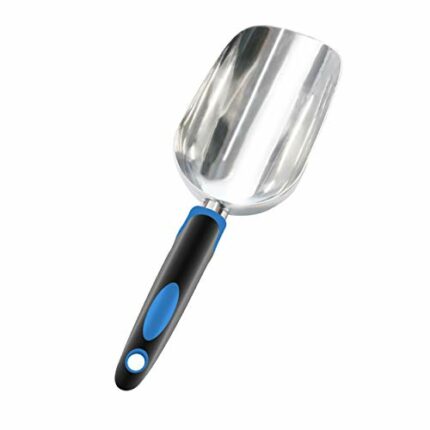 Sinoer Garden Scoop Soil Garden Spade Trowel, Soil Scoop - Extra Large Aluminum Gardening Scoop for Soil, Fertilizer, Feed Scoop - Double Size Mo