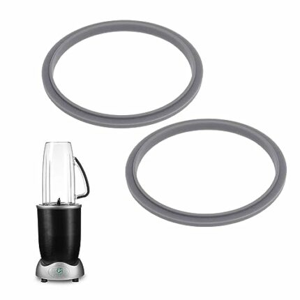 2pcs Replacement Rubber Gasket Seal Ring,Replacement Seal Rings for Nutribullet Rubber Ring Seal Rings Gaskets,Ancable Seal Rings Gaskets with Li