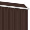 LUKEO Garden Shed Outdoor Storage House for Tools Bikes Beach Chairs and Lawn Mower Galvanized Steel, 87x98x159cm