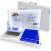 The Home Office by Worky - Portable Multifunction Workstation Desk with Built-in Power and Charging, Video Conference Lighting, Storage and Organ