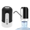 Water Bottle Pump, Portable Electric Water Bottle Dispenser Water Dispensing Pump with Food Grade Silicone Hose, for Home Office(black)
