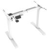 AnthroDesk Standing Desk Adjustable Electric Sit Stand Desk Frame, Home or Office Computer Workstation (White (Up/Down Controller))