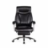 Ygqbgy Office Chair Swivel Ergonomic High-back Executive Desk Chair Adjustable Height, Black, PU