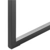 Beliani Home Office Desk with Shelf Storage 120 x 59 cm MDF Light Wood Black Gorus