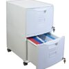 Storex Plastic One-Drawer File Cabinet – Locking Document Organizer with Casters for Home and Office, Gray, 1-Pack (61263A01C)