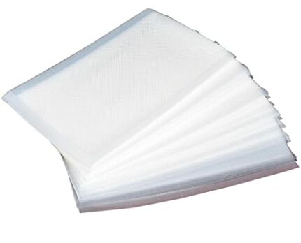Fresherpack 12cm x 20cm Vacuum Food Sealer Embossed Bags (Pack of 100) Sous Vide Compatible - Made in Italy