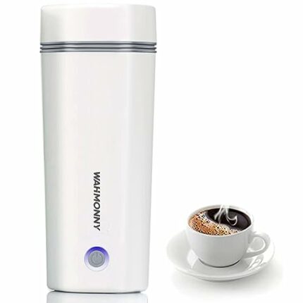 WAHMONNY Travel Kettle Electric Small Stainless Steel in Automatic Shut off,Portable Electric Kettle to boil Water Tea,One Cup boiler Hot Water M