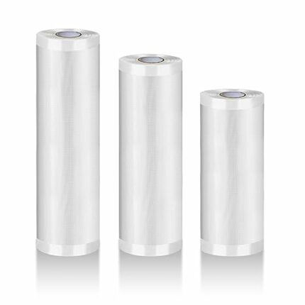 3 Packs Vacuum Sealer Rolls, 20/25/28 * 500cm Vacuum Food Sealer Bags Reusable Storage Bags for Vaccum Food Sealer Machines