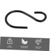 PRETYZOOM 300 pcs s-Hook Tree Branch Hooks Plant Wall Hanger Hook s Shaped cage Hanger Metal Hangers Plant Hanging Bracket Smoker Meat Hooks Blac