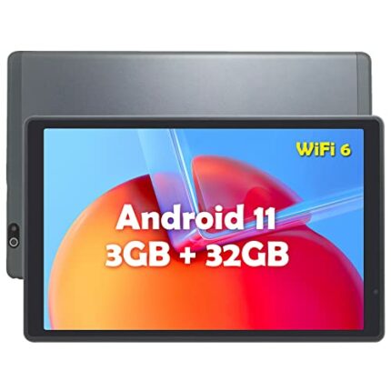 CWOWDEFU Tablet 10 Inch Android 11 Tablet Computer PC 3GB RAM 32GB ROM 6000mAh HD Touchscreen Tablets 5G WiFi 6 Tabletas, Metal Body (Silver)