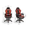 FMXQYH Gaming Chair with Footrest for Adults, Office Chairs with Height Adjustable, Ergonomic Computer Chair Can Be Home Office & Playing Games