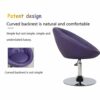 Straw Desk Chairs with Wheels/Armrests Modern PU Leather Office Chair Midback Adjustable Home Computer Executive Chair (Color : C)