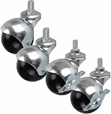 SBTXHJWCGLD 4pcs Furniture Casters Swivel Ball Casters Wheels,Universal 360 Degree, With Threaded Rod,for Home Furniture,Office Table Cabinet,Cof