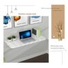 Wall Mounted Folding Table,Space Saving Drop Leaf Computer Desk Laundry Table Fold Down Table Folding Wall Table for Folding Clothes,for Small Sp