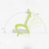 WJCCY Ergonomic Office Chair Home Office Chair Mesh Chair with Elastic Mesh, Breathable Cushion, Multi function Adjustment