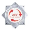 6inch Square Lazy Susan Rotating Platform 360 Degrees Turntable Swivel Plate with Steel Ball Bearings Multi Purpose for Bar Stools, Chairs, Spin