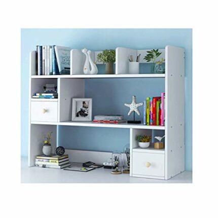 WXJLYZRCXK Bookcases Wood Desktop Bookshelf Office Storage Rack Desk Organizer Literature Photo Display Shelf Home Decoration Countertop Bookcase