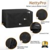 NettyPro Deck Box Cover, Waterproof Outdoor Patio Storage Box Bench Cover for Keter Rectangular 150-135 Gallon Resin Deck Box, 57 x 28 x 24 inch,