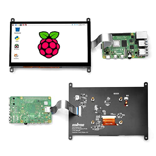 OSOYOO 7 Inch DSI Touch Screen LCD Display 800x480 for Raspberry Pi 4 3 3B+ 2