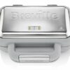 Breville VST072 DuraCeramic Waffle Maker, Non-Stick and Easy Clean with Deep-Fill Removable Plates, White and Stainless Steel