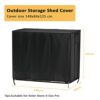 Hohong Outdoor Storage Shed Cover for Keter Store It Out Pro,Waterproof Garden Shed Cover Patio Storage Bike Shed Covers-148x84x125cm