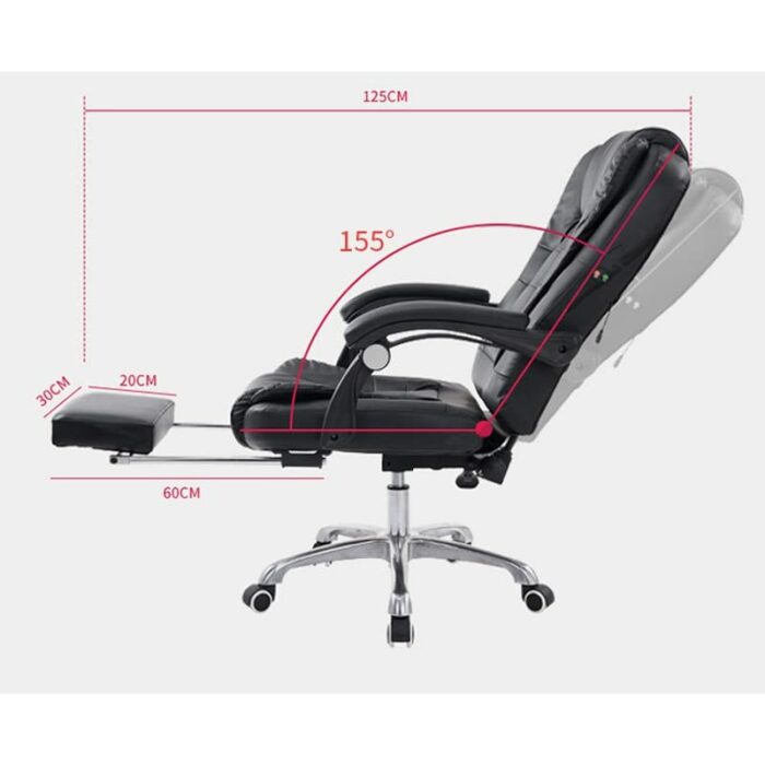 CZDYUF Office Chair Multifunction Office Computer Chair Swivel Reclining Boss Chair Household Study Room