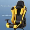 FMXQYH Gaming Chair for Adults, Ergonomic Office Chair with Height and Backrest Adjustable, Computer Chair PU Leather Material Can Be for Office,