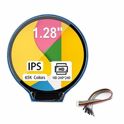 65K RGB Colors 1.28inch Round LCD Display Module for Raspberry Pi 4B 3B+ 3B 2B Zero W WH Pico for Jetson Nano 240×240 Resolution Monitor for Ardu