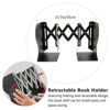 Homoyoyo Fold Up Table Adjustable Table Desktop Folding Bookshelf Expandable Bookends Tabletop Book Storage Display Rack Retractable Magazine for